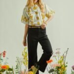 signature button accent stretch trousers – premium rayon blend work pants