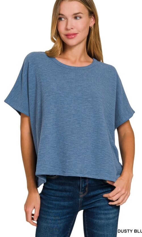 Cotton Slub Oversized Tee