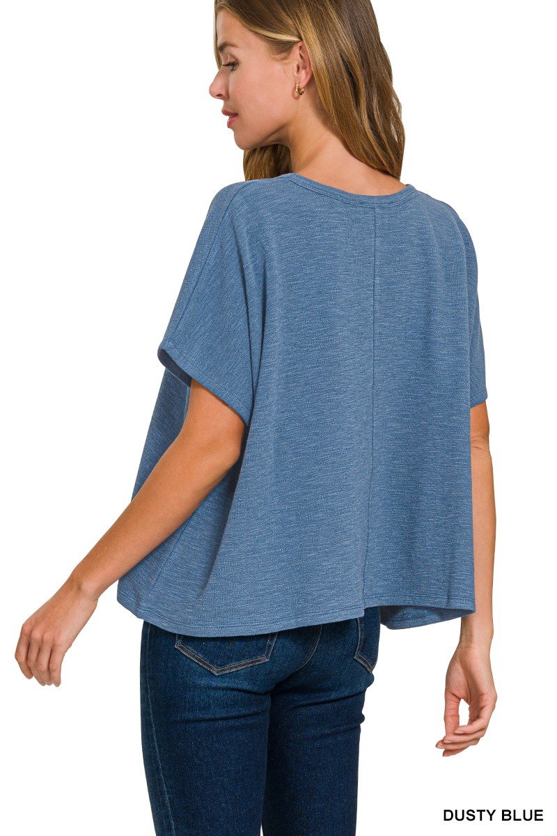 Cotton Slub Oversized Tee