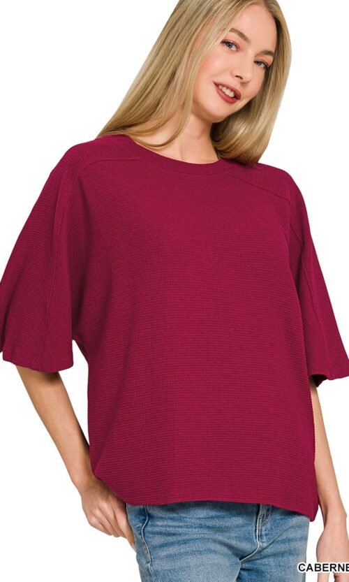 Double Knit Short Sleeve Top