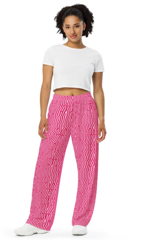 All-over print unisex wide-leg pants