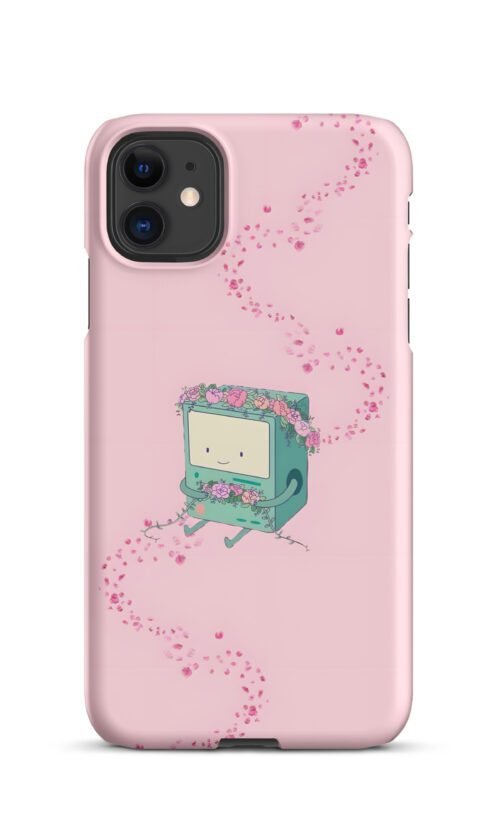 Pink Floral Retro Computer Snap Phone Case