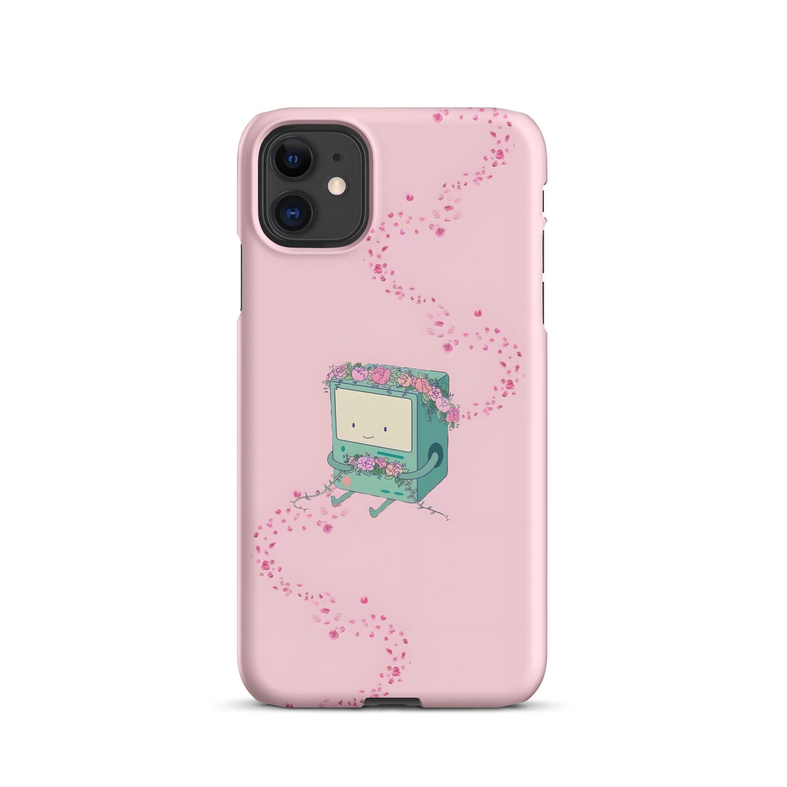 Pink Floral Retro Computer Snap Phone Case