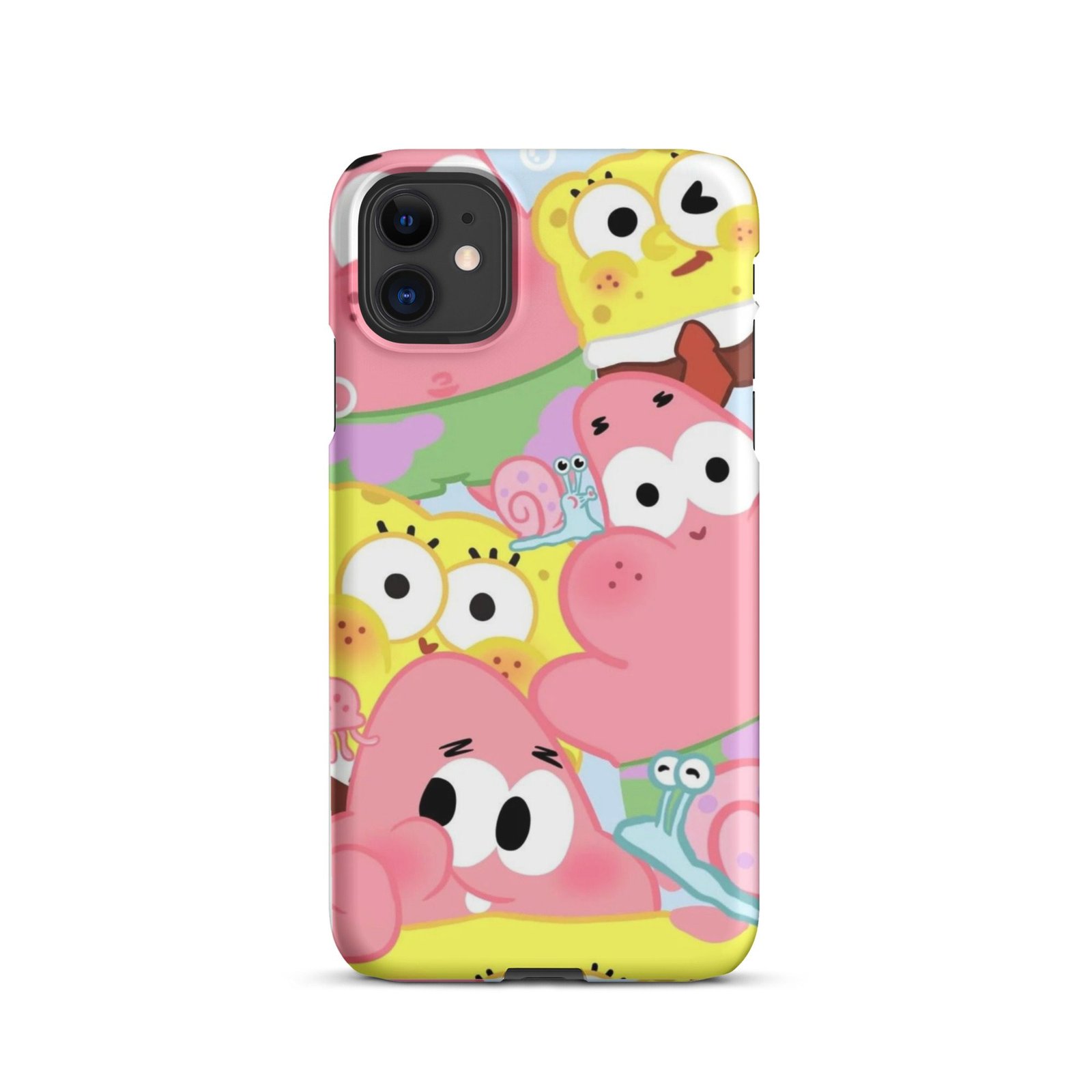 Pink Cute Cartoon Snap Phone Case (Phone 11–17 Series)