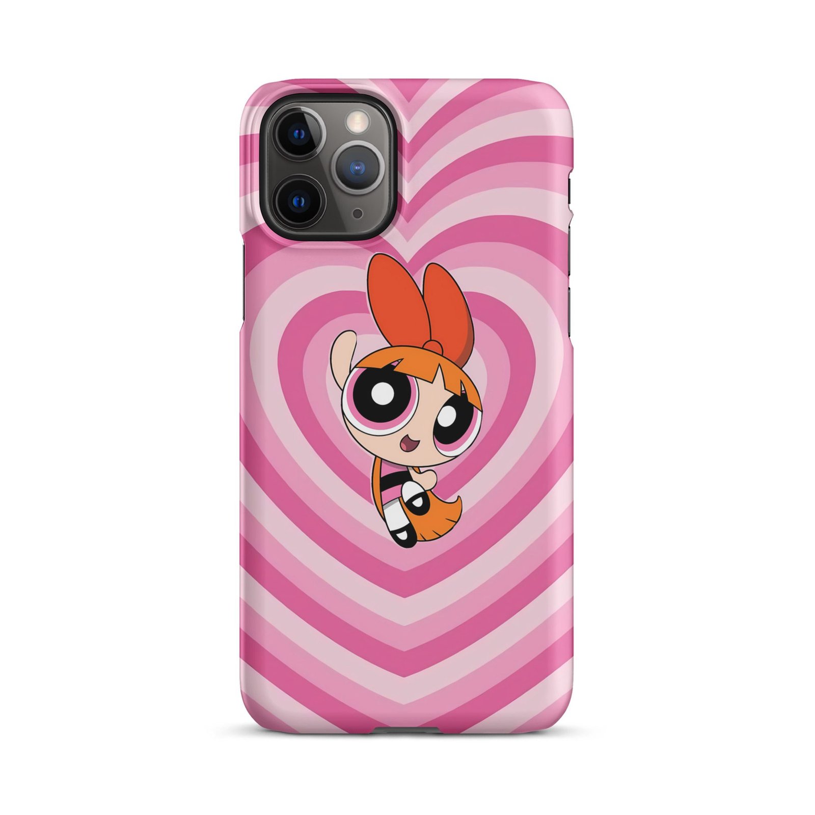 Pink Heart Wave Snap Phone Case (Phone 11–17 Series)
