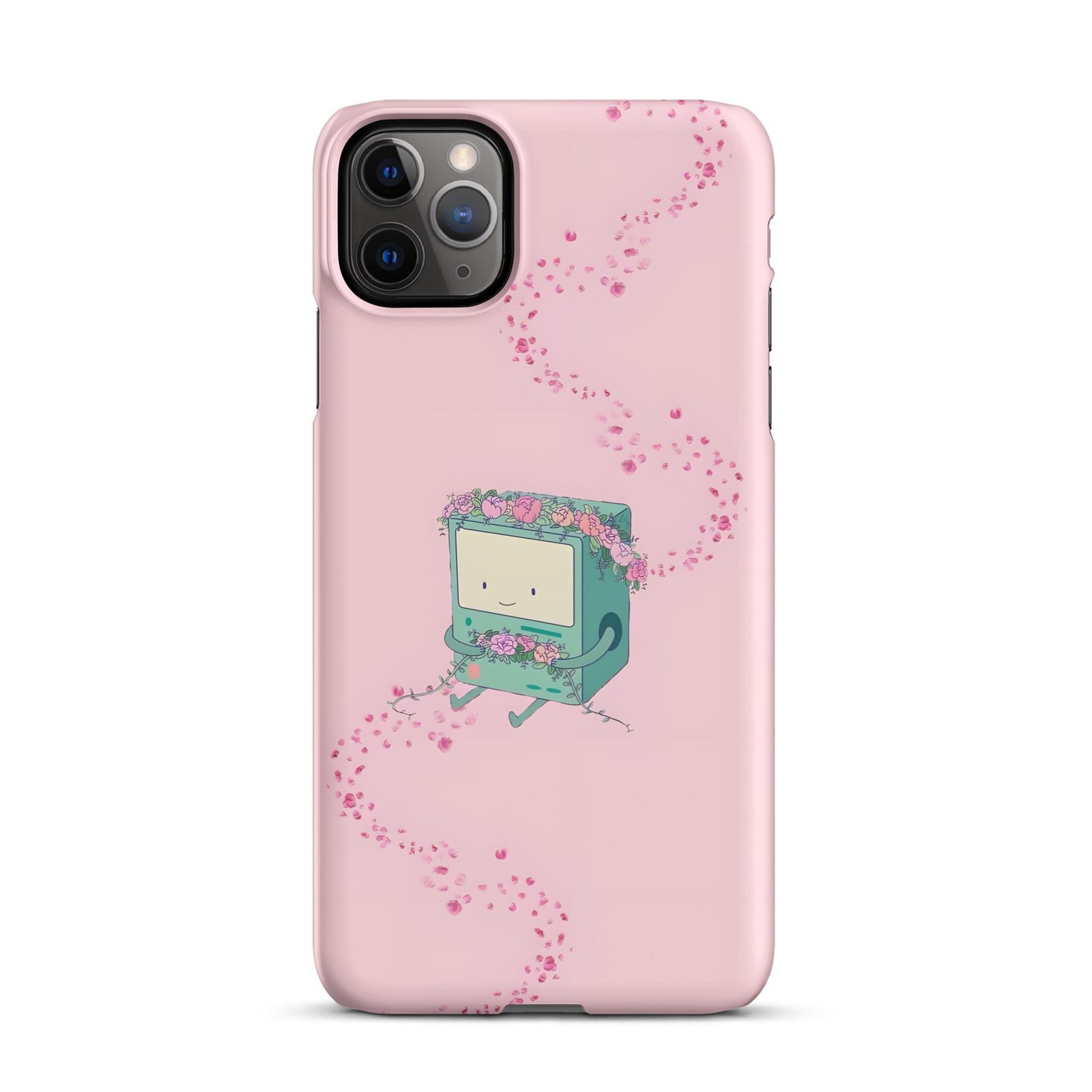 Pink Floral Retro Computer Snap Phone Case