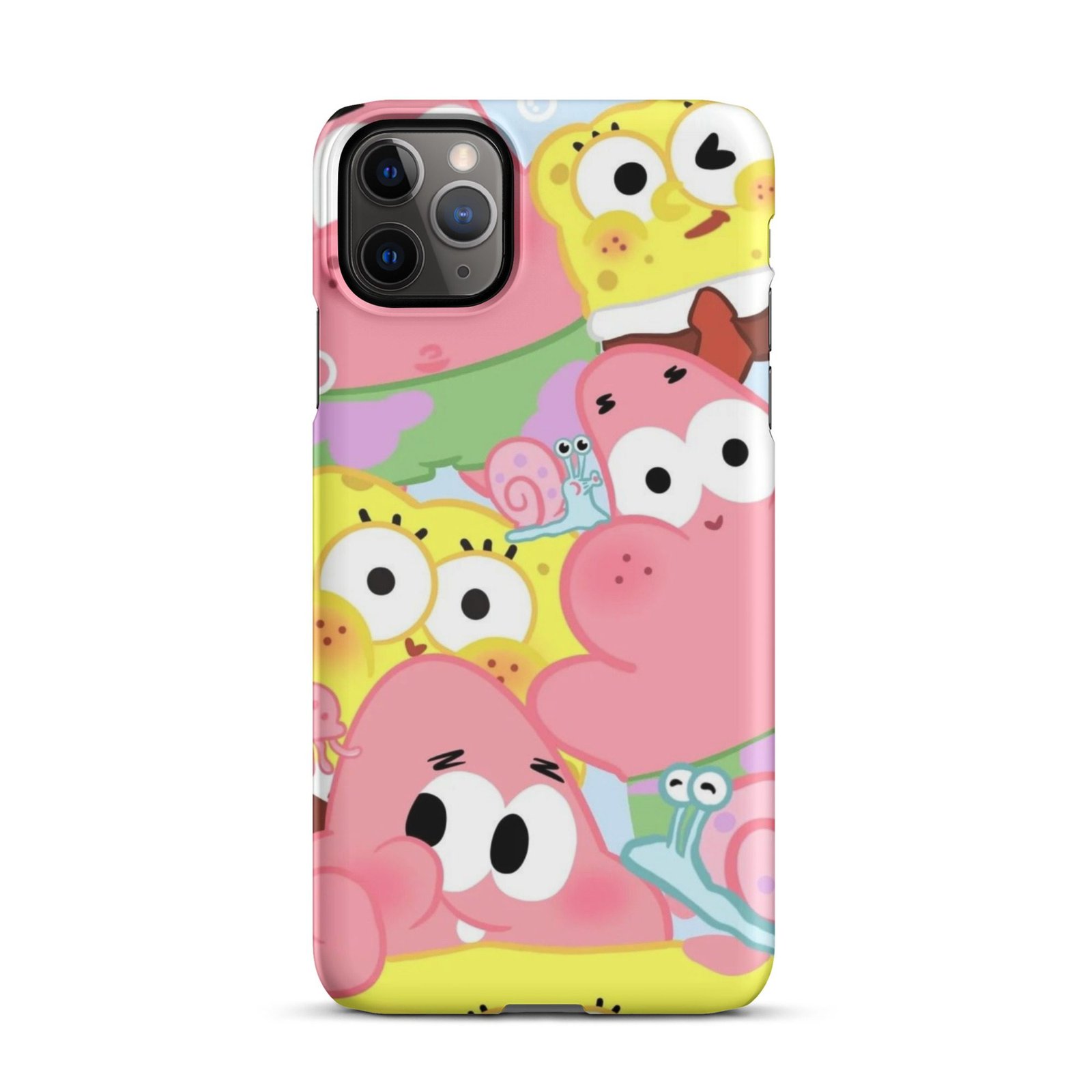 Pink Cute Cartoon Snap Phone Case (Phone 11–17 Series)