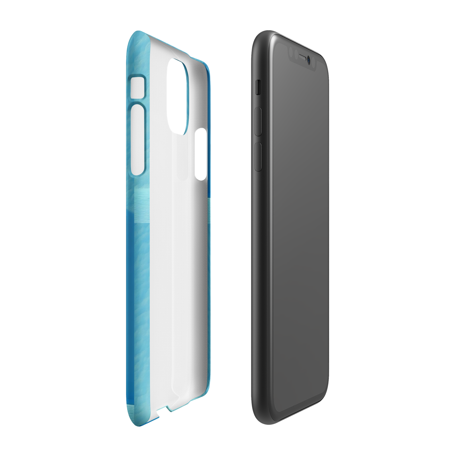 Cute Blue Hat Girl Snap Phone Case (Minimalist Art)