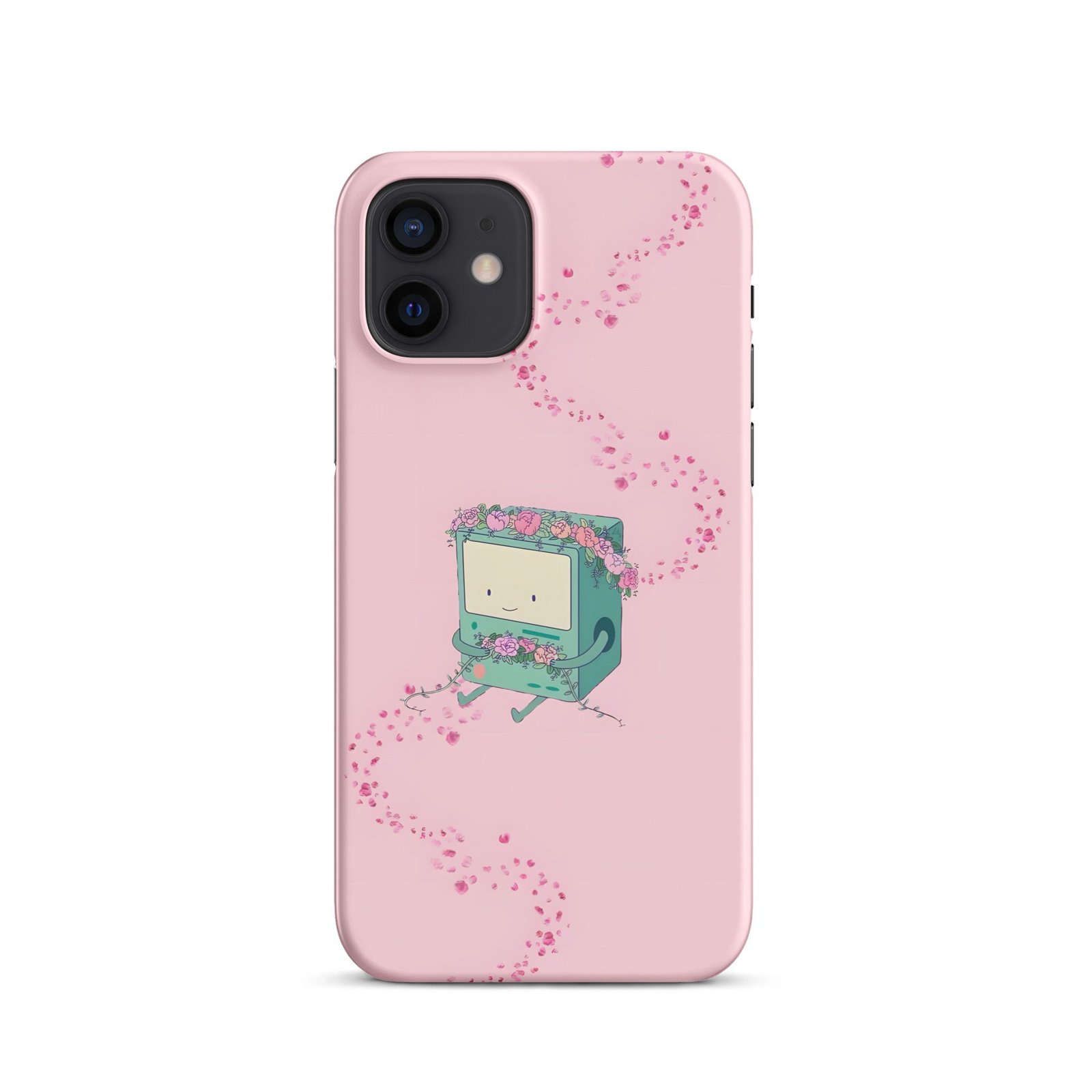 Pink Floral Retro Computer Snap Phone Case
