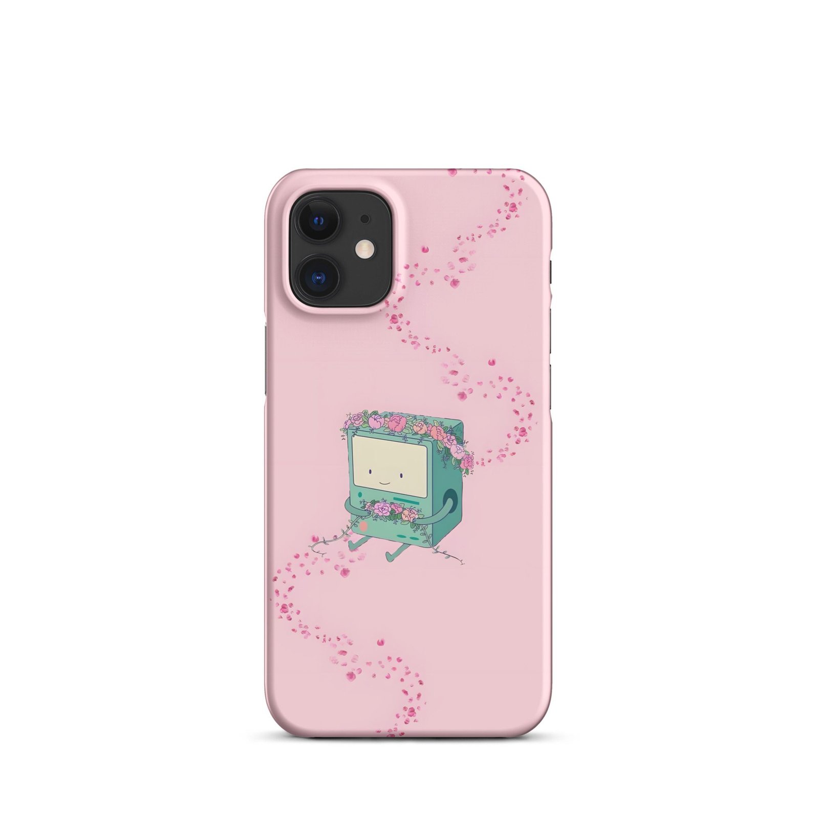 Pink Floral Retro Computer Snap Phone Case