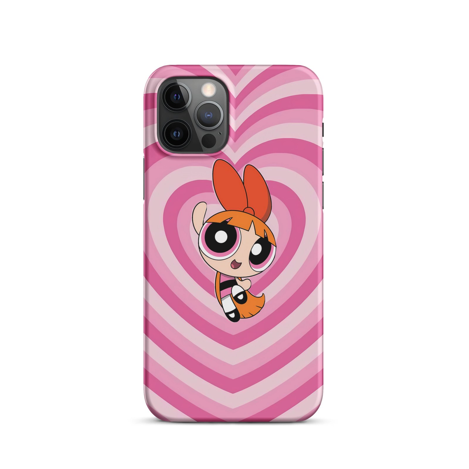 Pink Heart Wave Snap Phone Case (Phone 11–17 Series)
