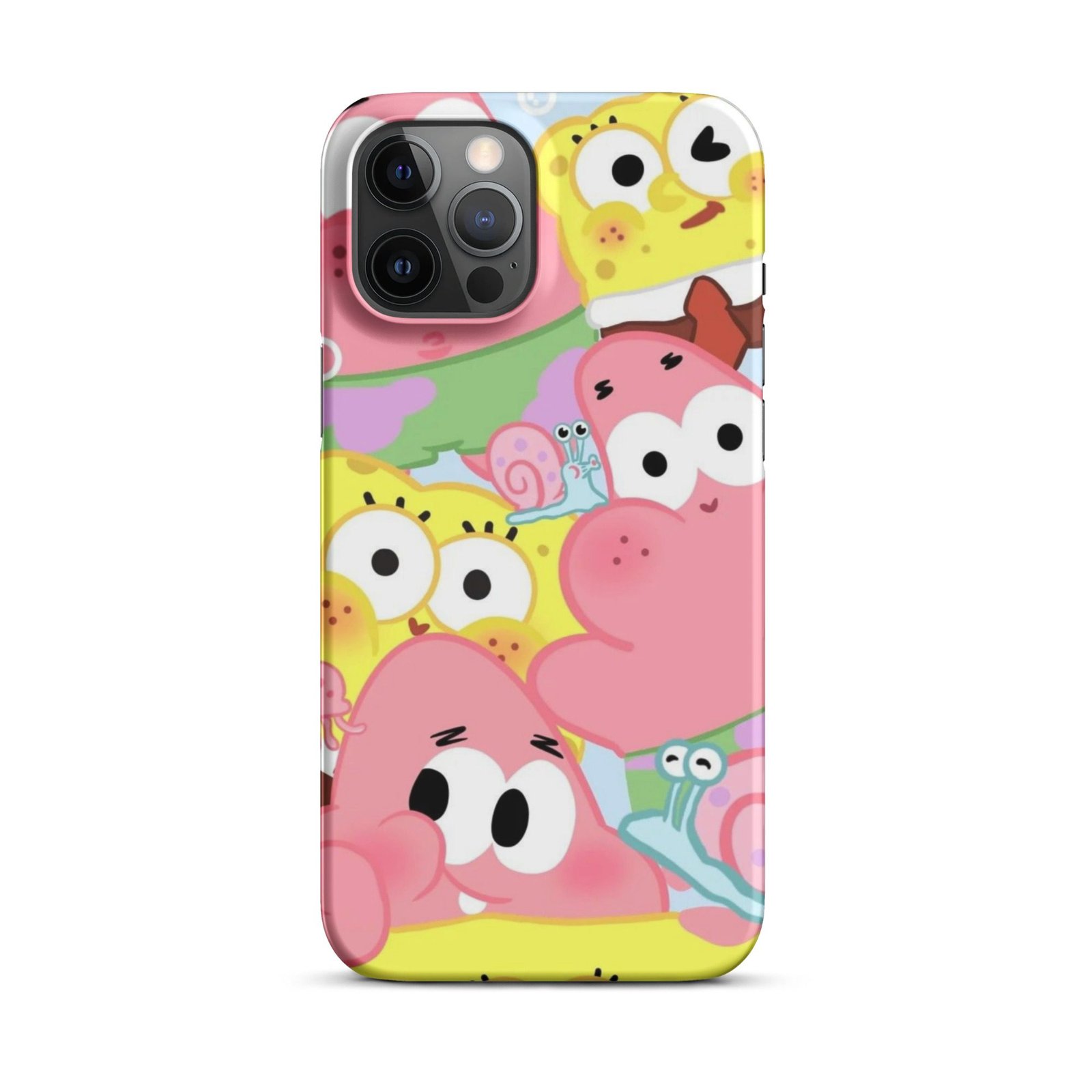 Pink Cute Cartoon Snap Phone Case (Phone 11–17 Series)