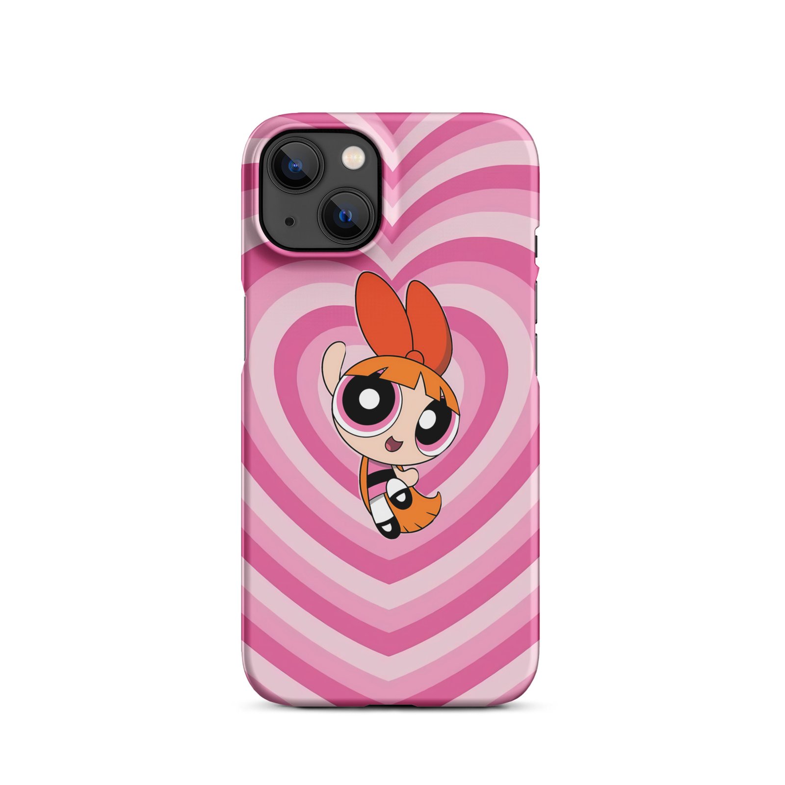 Pink Heart Wave Snap Phone Case (Phone 11–17 Series)