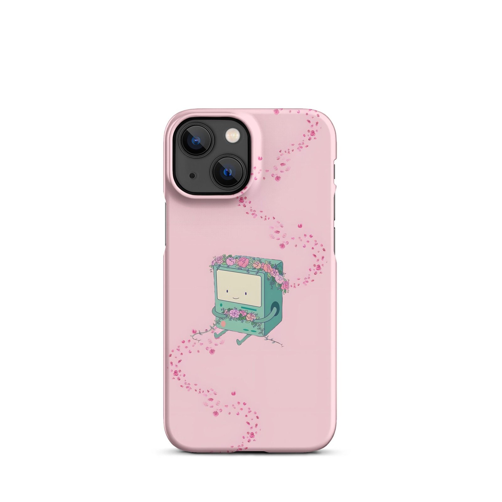 Pink Floral Retro Computer Snap Phone Case