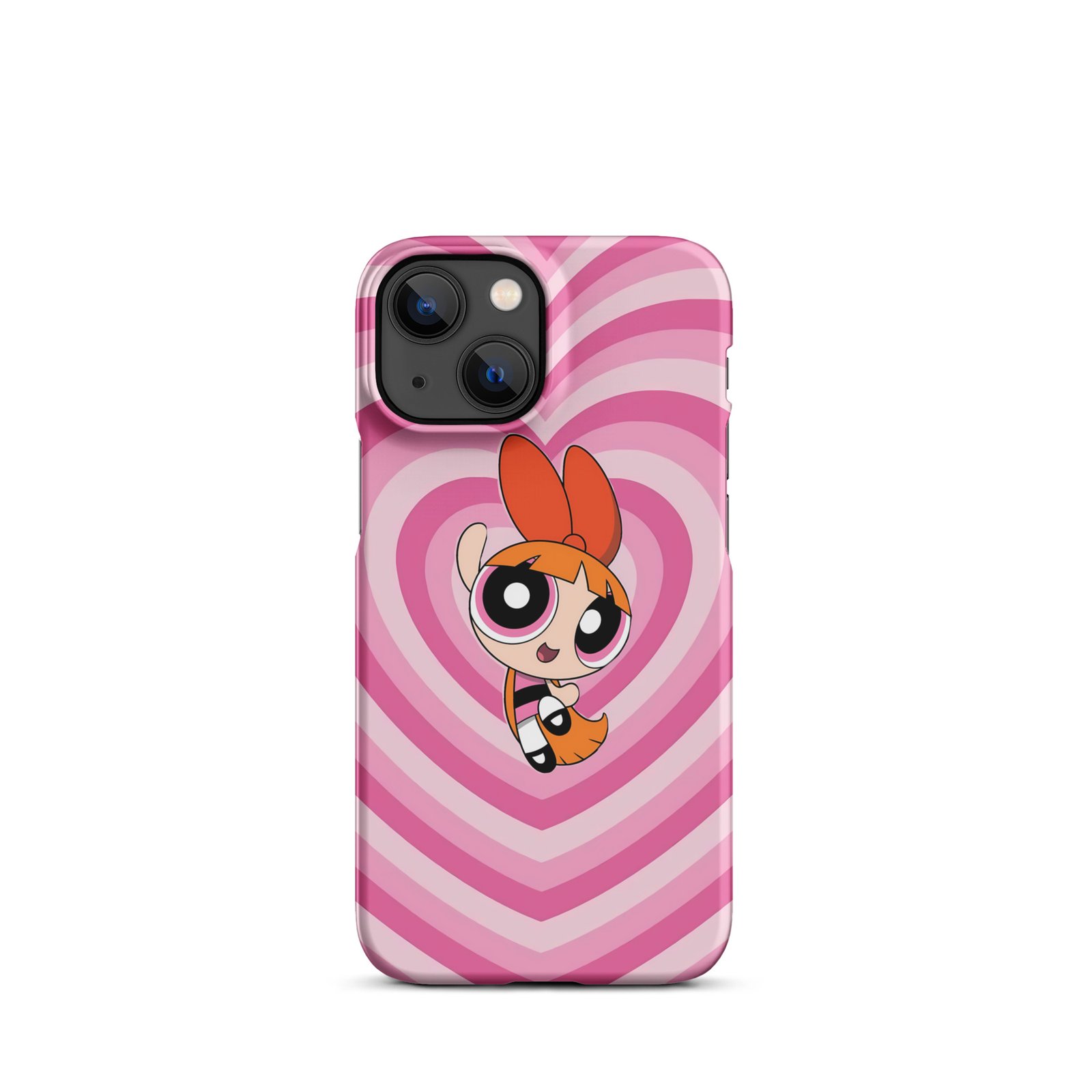 Pink Heart Wave Snap Phone Case (Phone 11–17 Series)