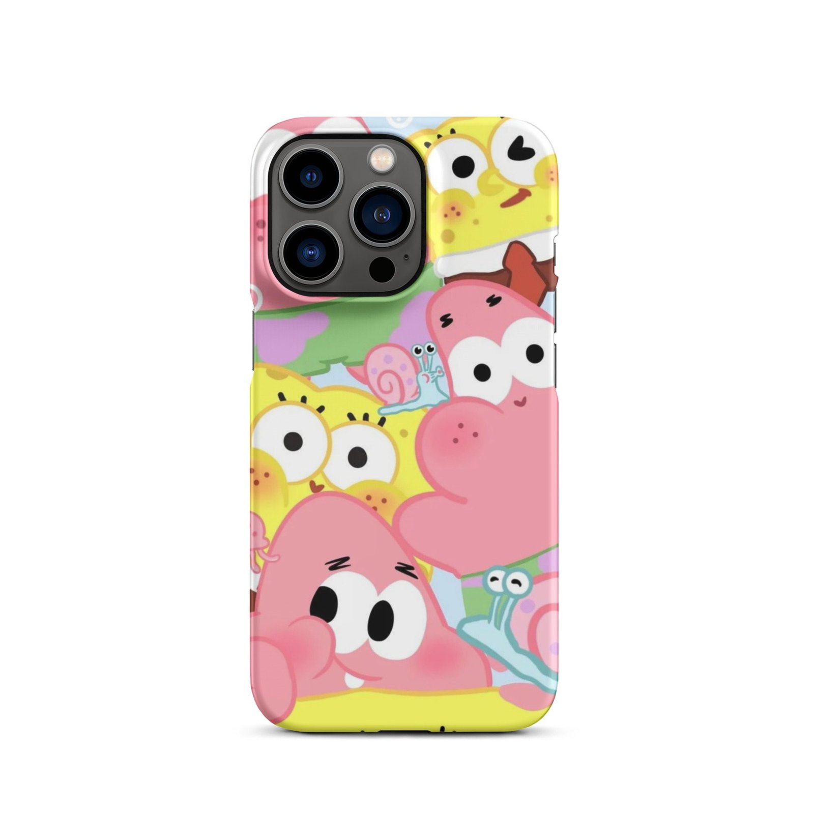 Pink Cute Cartoon Snap Phone Case (Phone 11–17 Series)