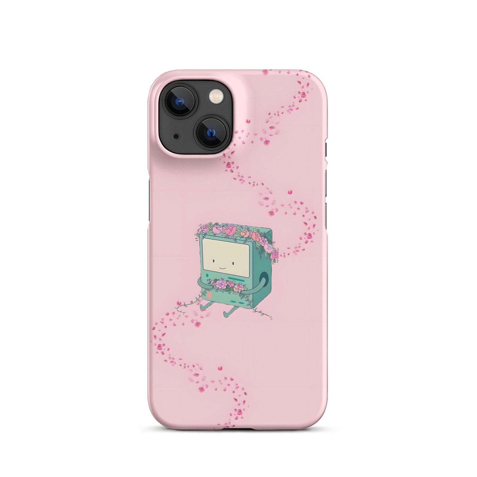 Pink Floral Retro Computer Snap Phone Case