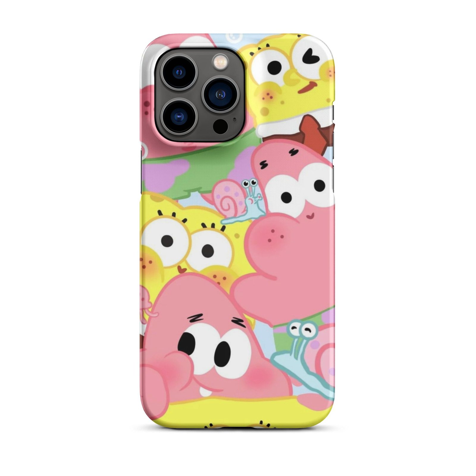Pink Cute Cartoon Snap Phone Case (Phone 11–17 Series)