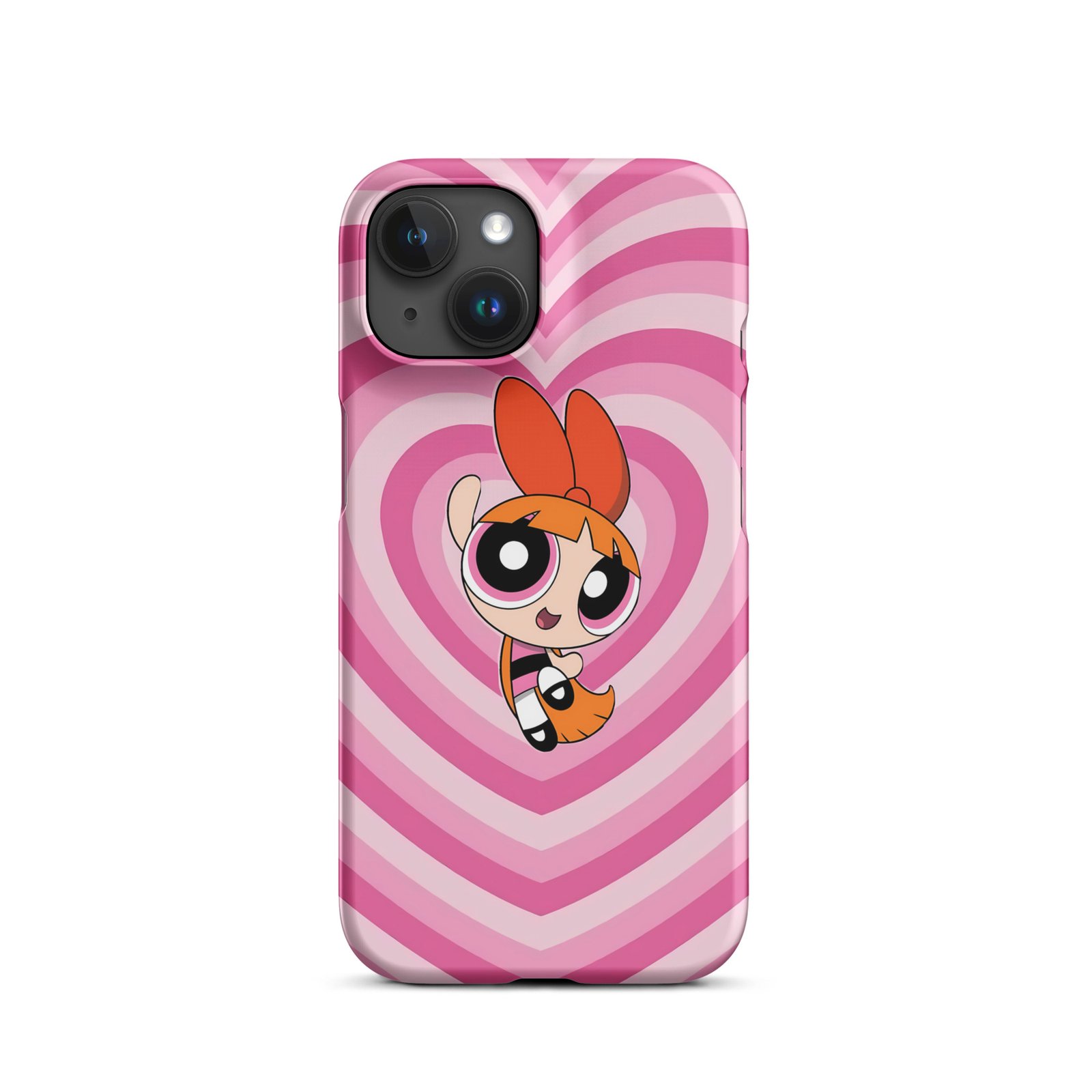 Pink Heart Wave Snap Phone Case (Phone 11–17 Series)