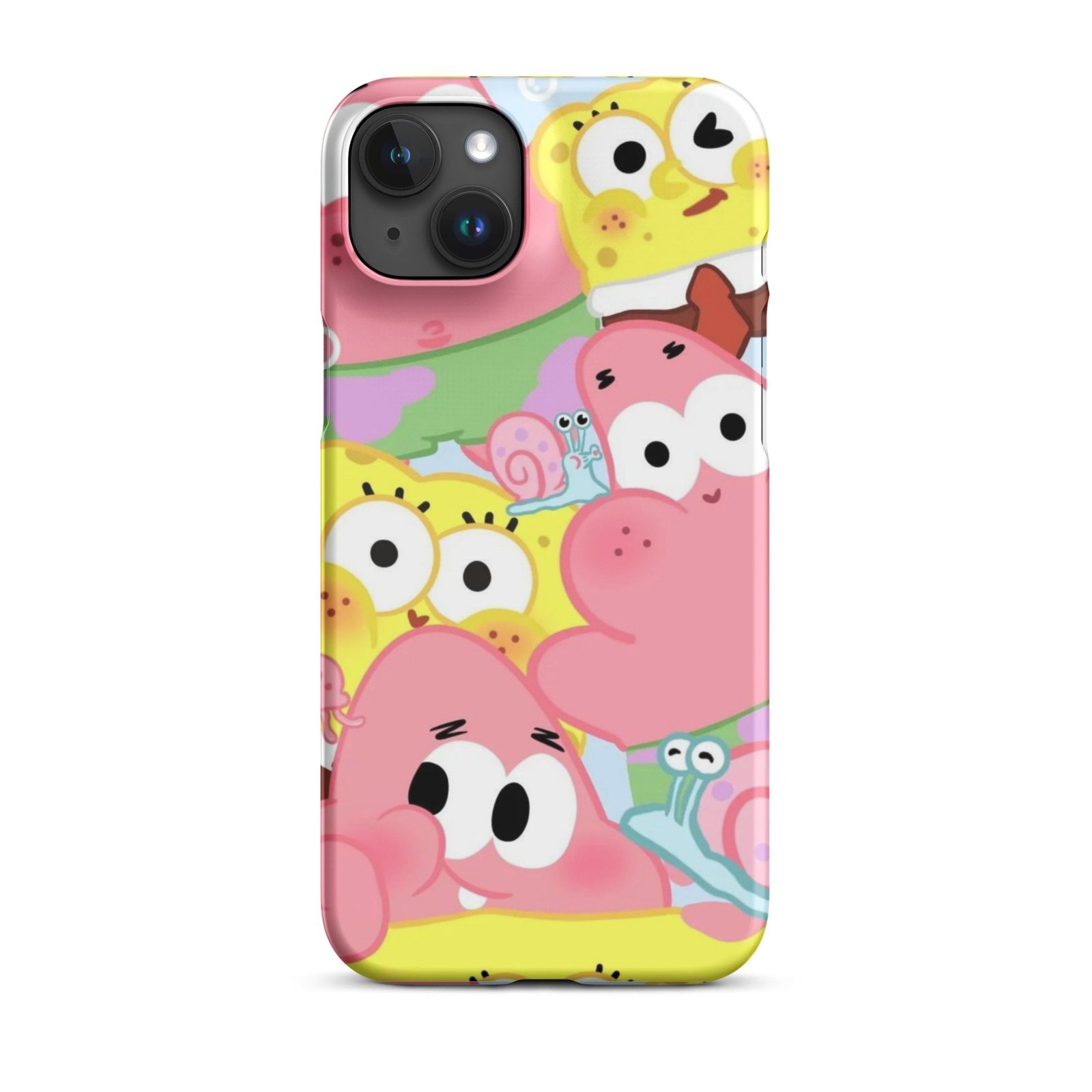 Pink Cute Cartoon Snap Phone Case (Phone 11–17 Series)