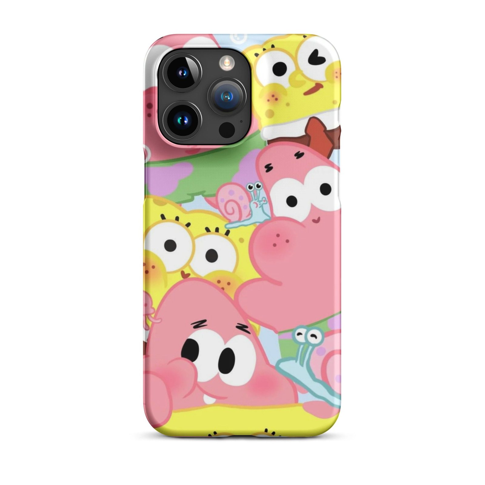 Pink Cute Cartoon Snap Phone Case (Phone 11–17 Series)