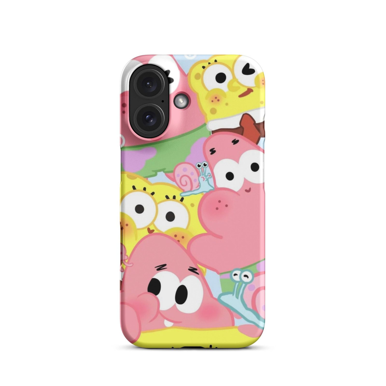 Pink Cute Cartoon Snap Phone Case (Phone 11–17 Series)