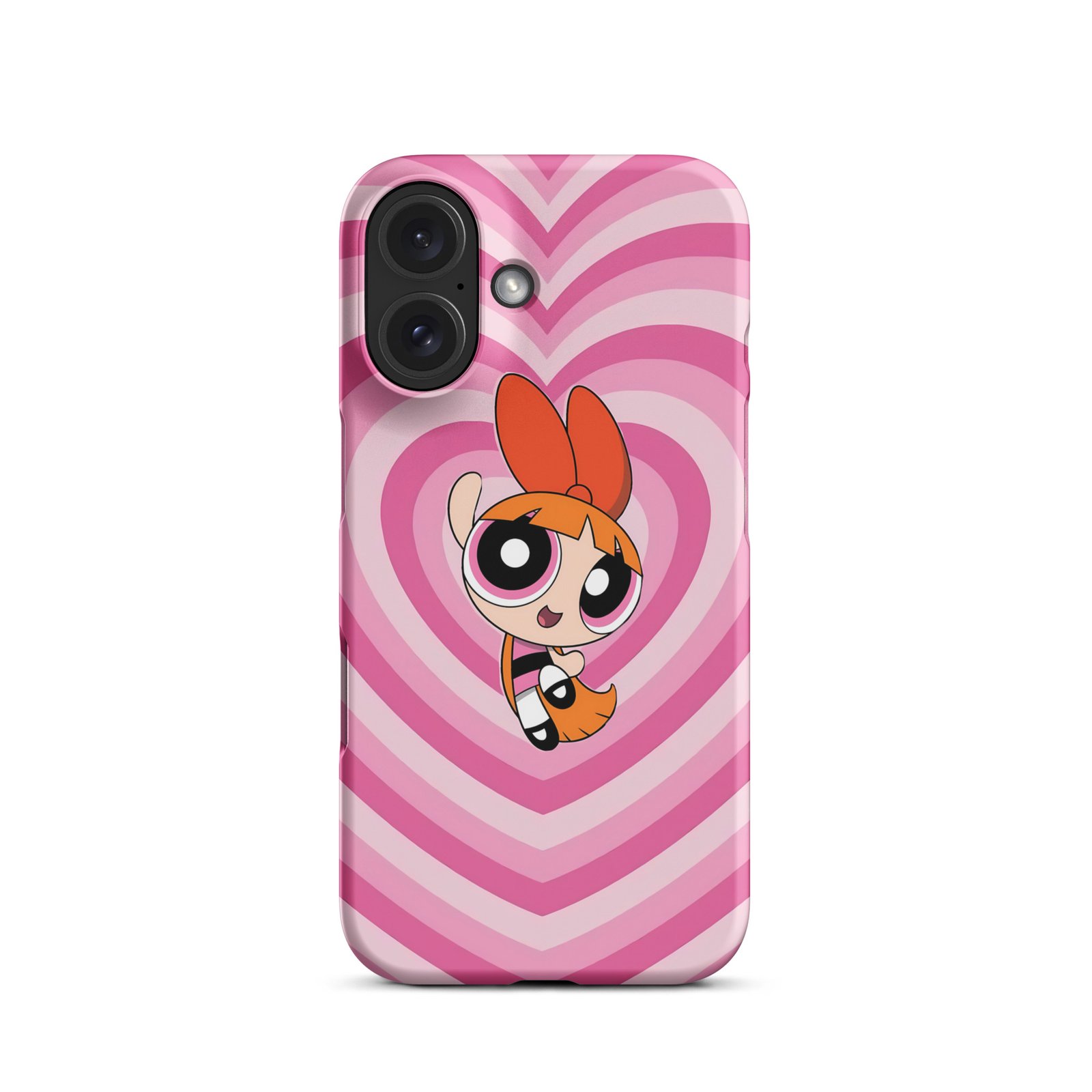 Pink Heart Wave Snap Phone Case (Phone 11–17 Series)