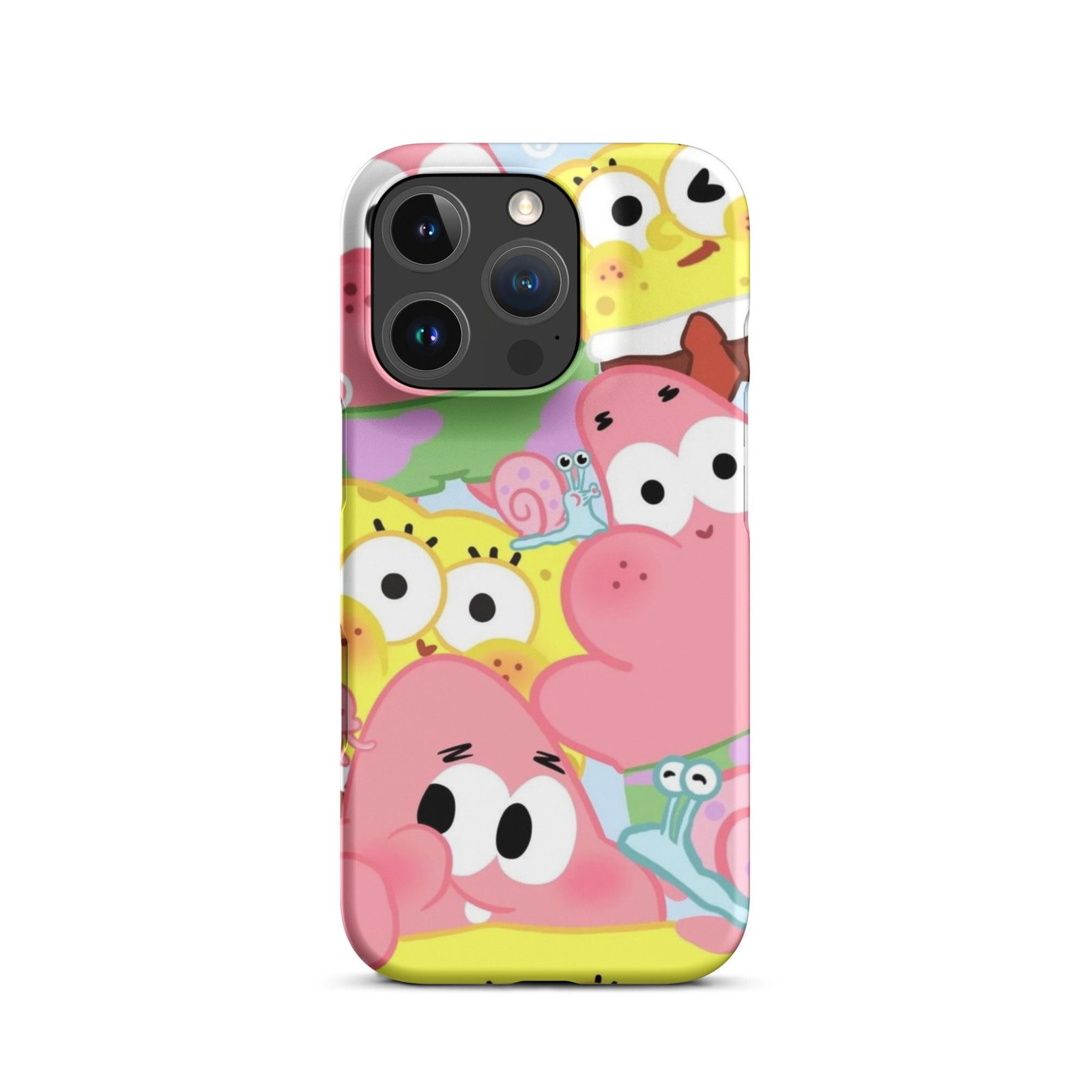 Pink Cute Cartoon Snap Phone Case (Phone 11–17 Series)