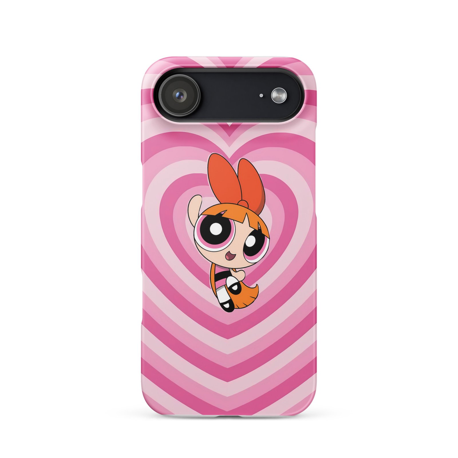 Pink Heart Wave Snap Phone Case (Phone 11–17 Series)