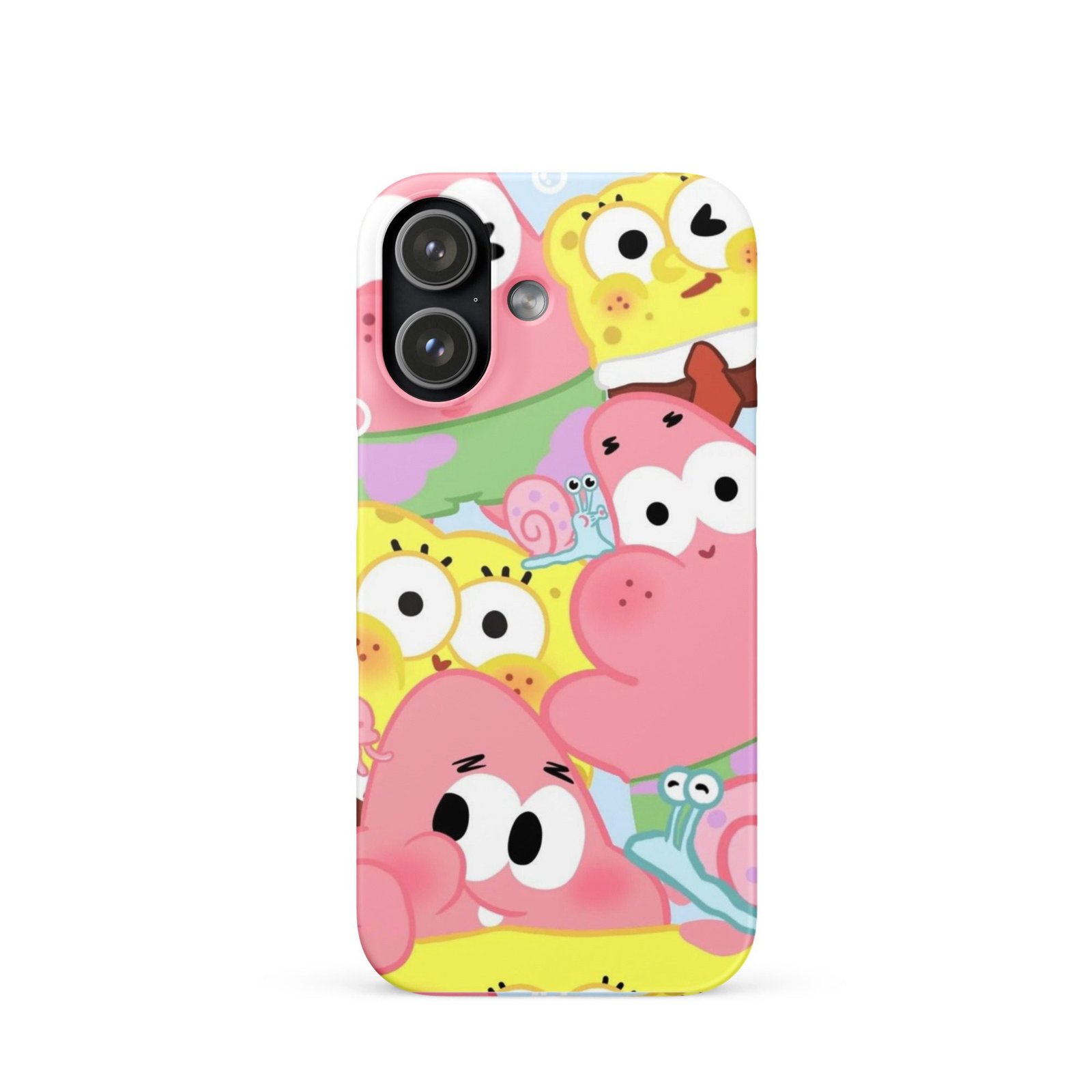 Pink Cute Cartoon Snap Phone Case (Phone 11–17 Series)