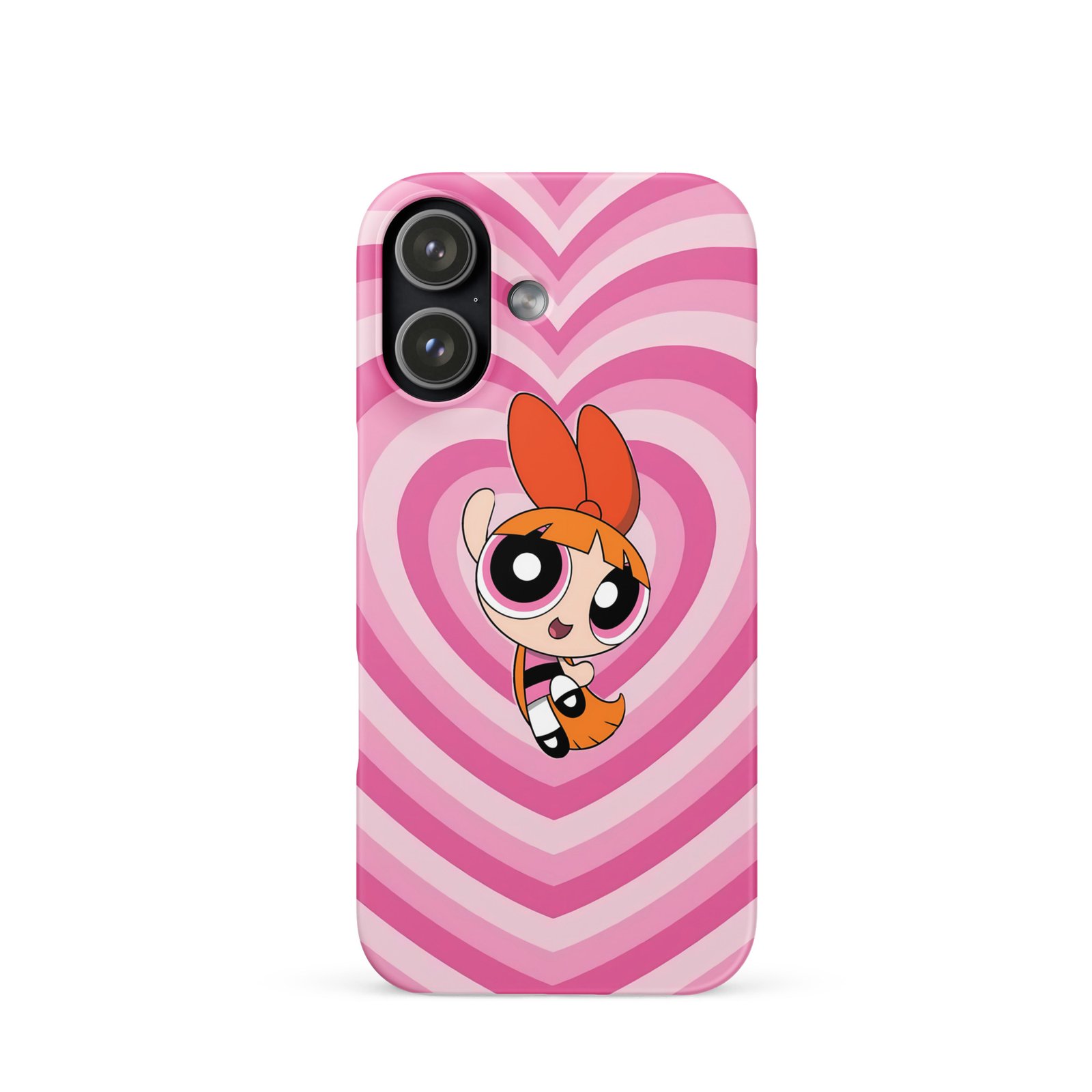 Pink Heart Wave Snap Phone Case (Phone 11–17 Series)