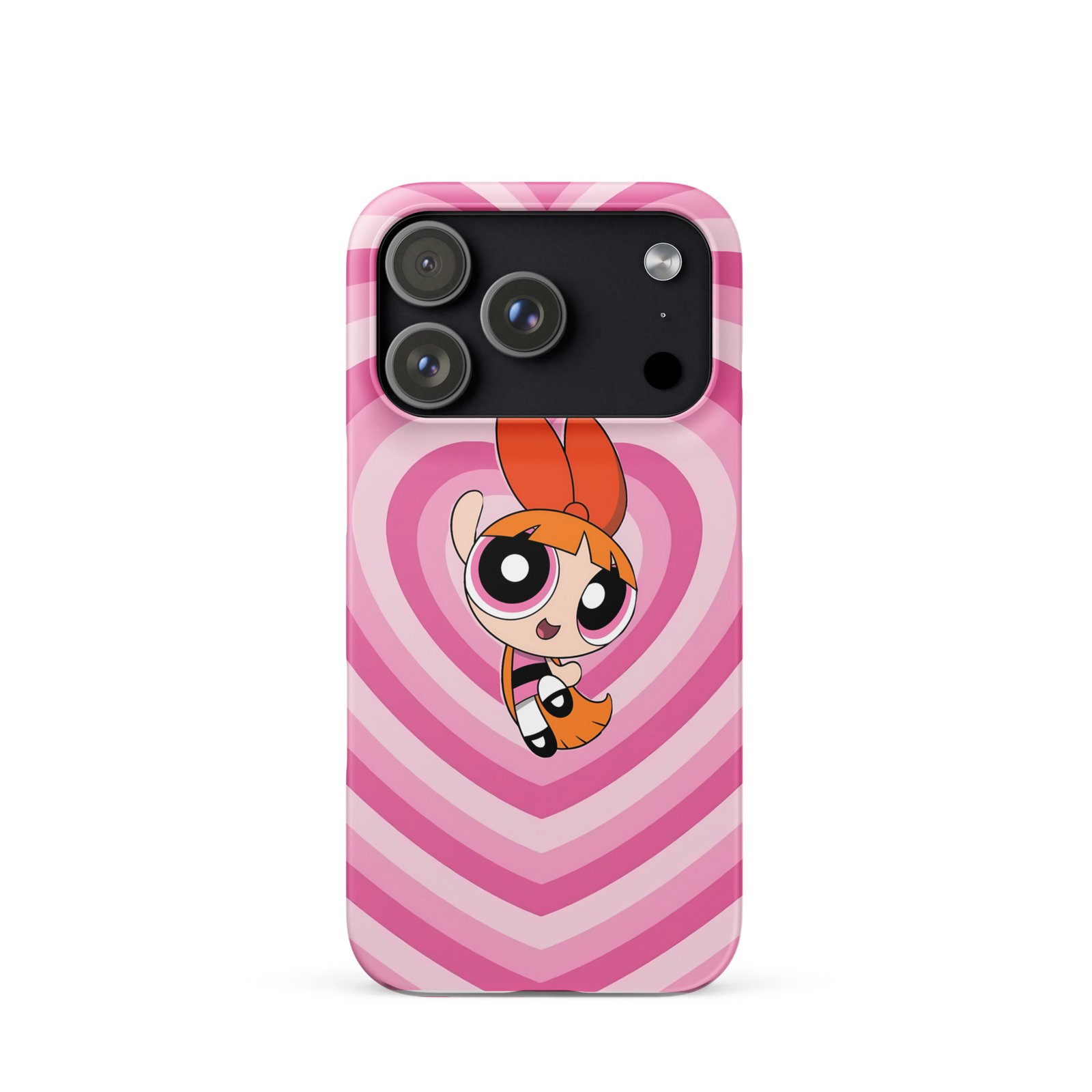 Pink Heart Wave Snap Phone Case (Phone 11–17 Series)