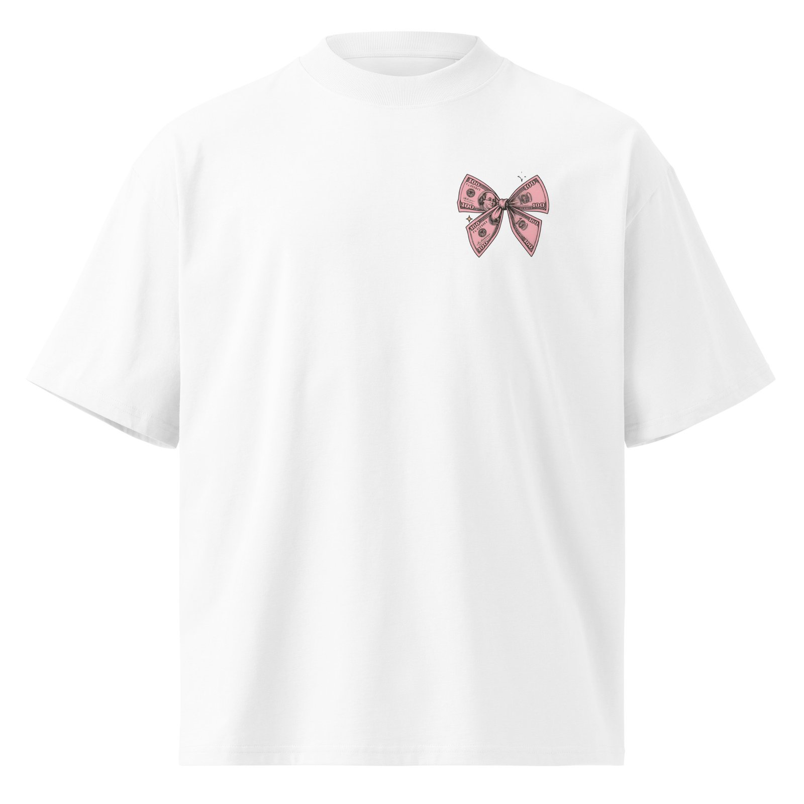 Unisex organic oversized high neck t-shirt